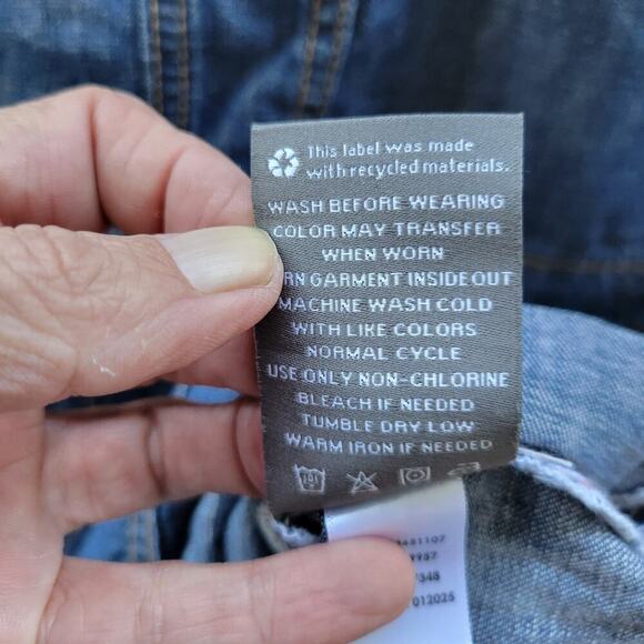 Torrid sz 18 denim short overalls shortalls women's plus - Picture 7 of 8